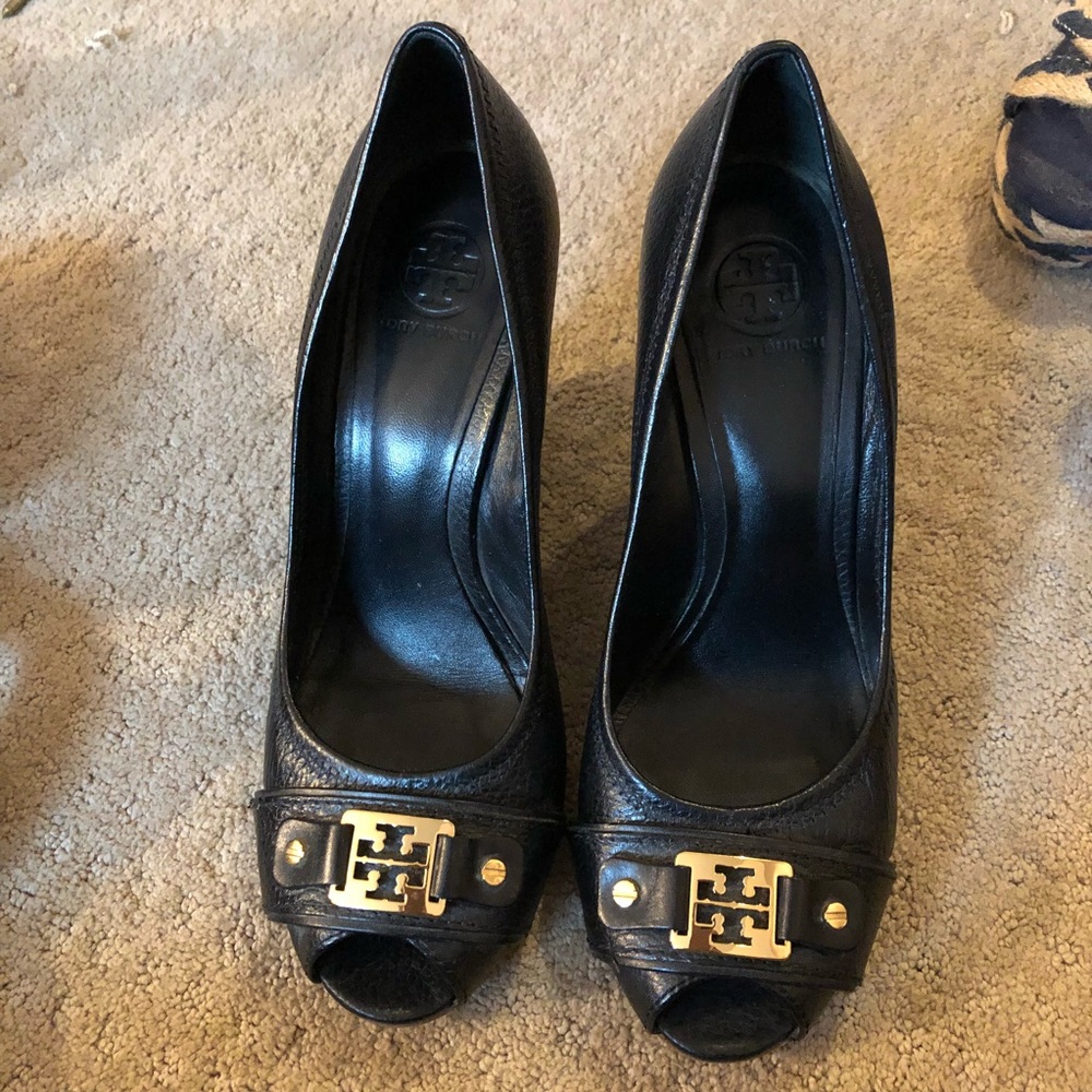 Tory Burch Peep Toe Wedge